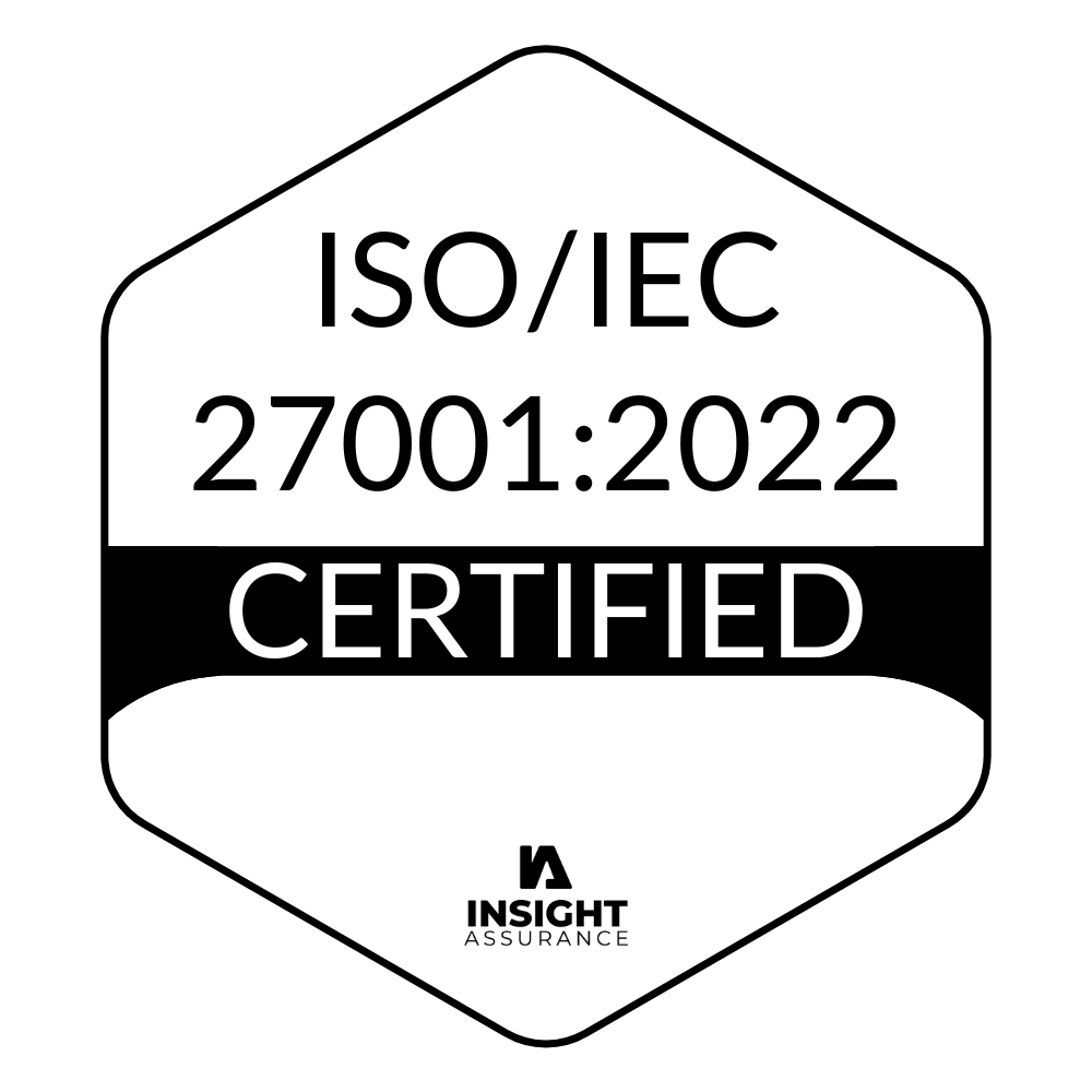 ISO/IEC 27001:2022 Certified